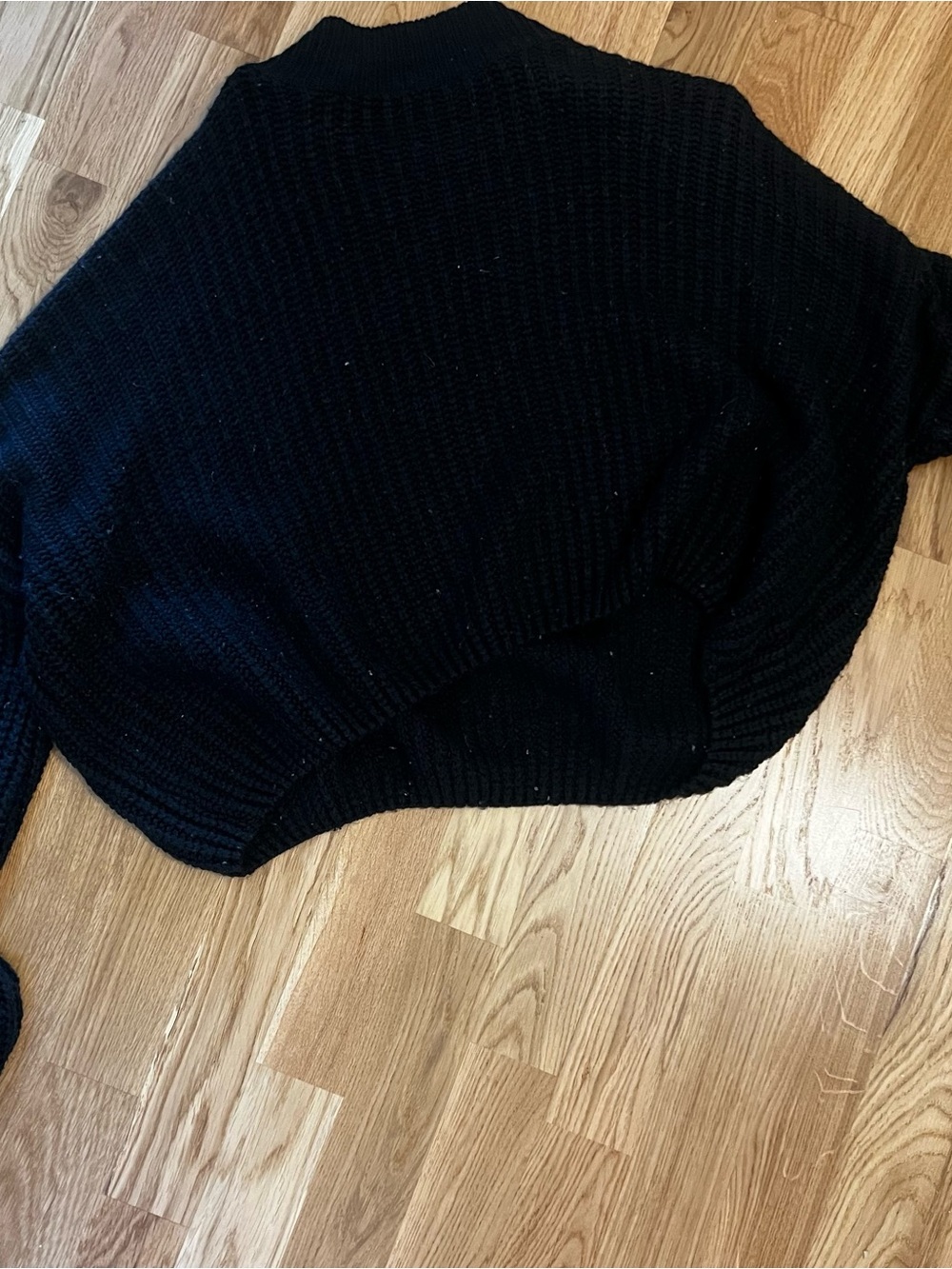 Classic Black Ribbed Women’s Sweater